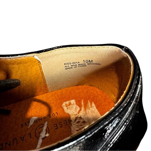 Chinese Laundry Women’s Black Tan Trim Platform Oxford Shoes 10 M Academia Prepp - Picture 11 of 13